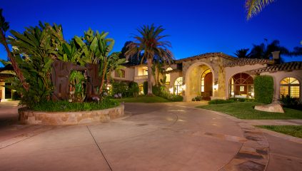 Del Rayo Estates Home, Rancho Santa Fe Front Exterior